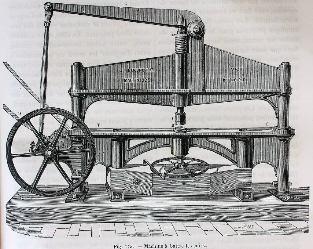 'Machine à battre les cuirs'.
