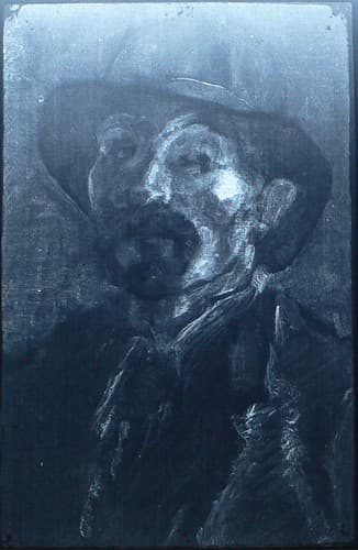 X-ray of vincent van Gogh self portrait