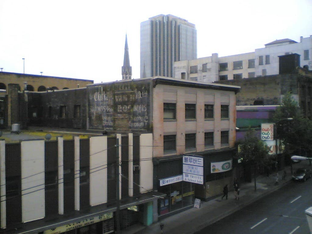 View from my desk at Bryght on a cloudy morning