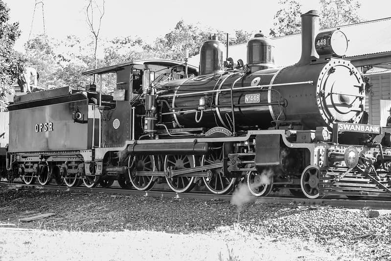 QPSR Australian 1908 steam train number 448 class PB15