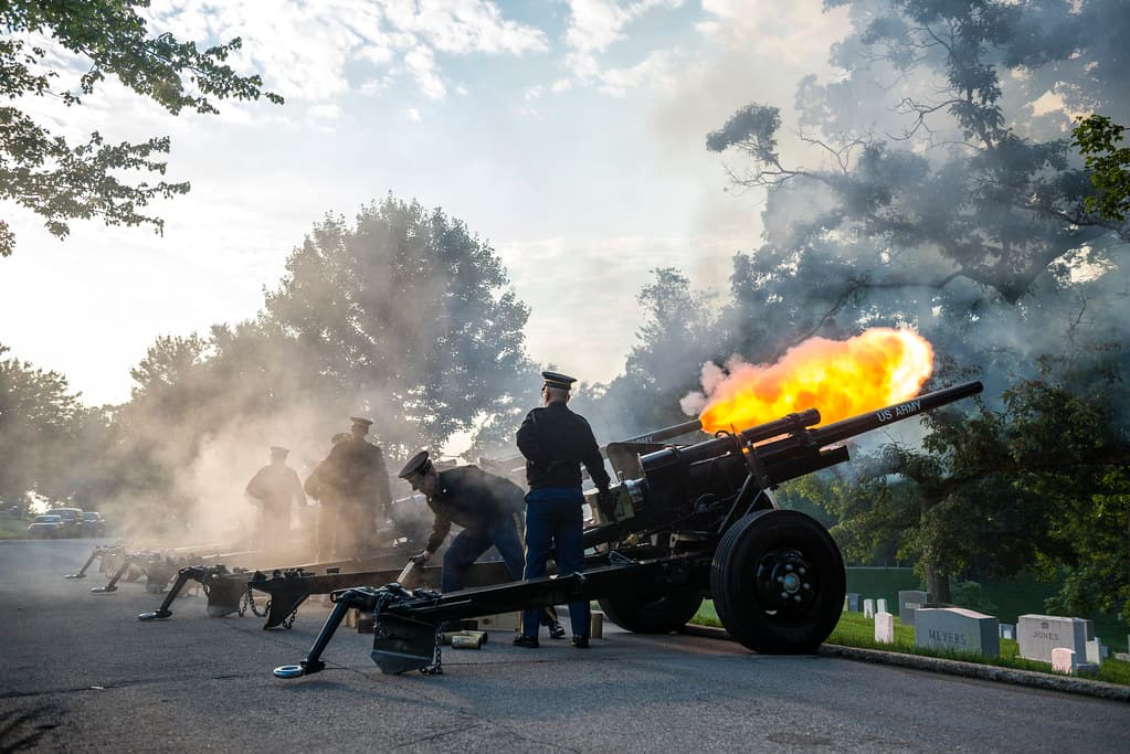 Presidential Salute Battery Practice
