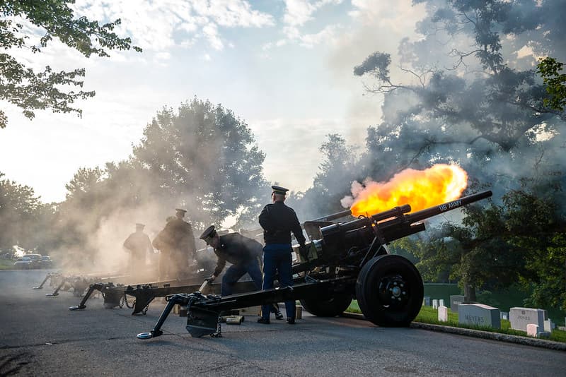 Presidential Salute Battery Practice