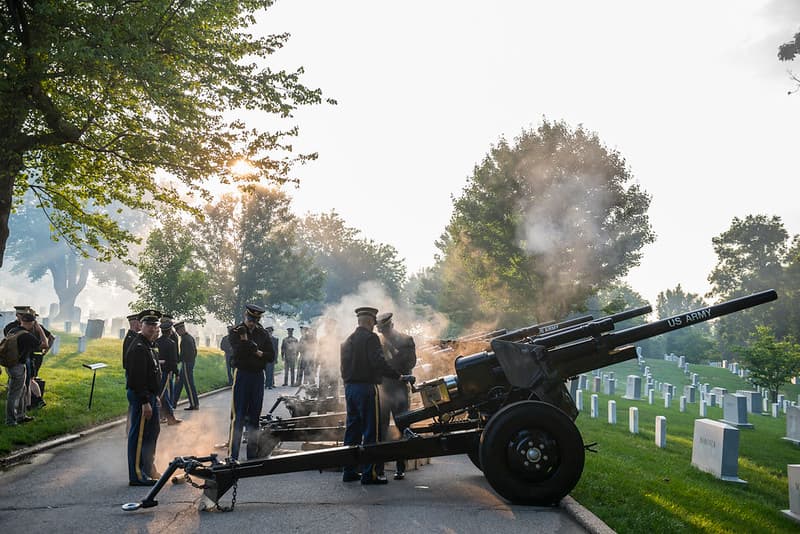 Presidential Salute Battery Practice