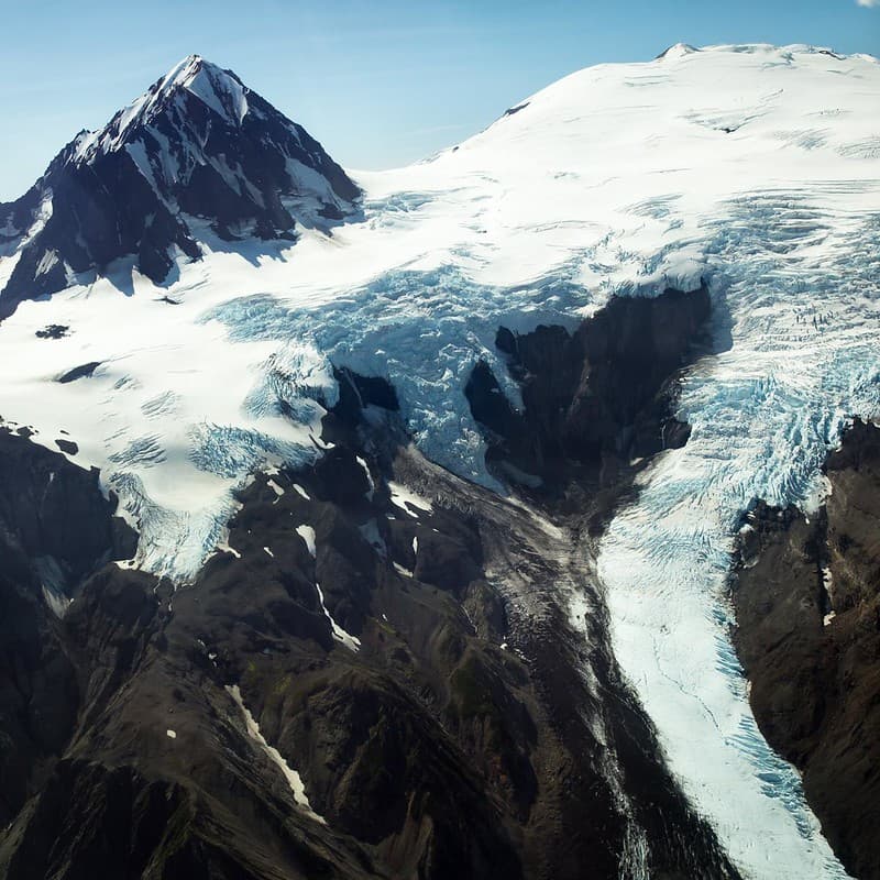 Glacier on Devil's Desk Volcano