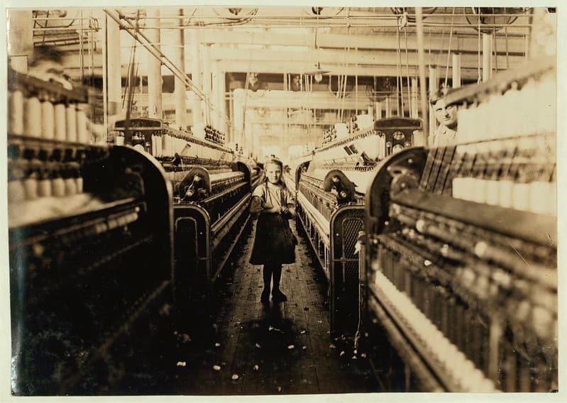 No Known Restrictions: Child in Mill by Lewis W. Hine, 1908 (LOC)
