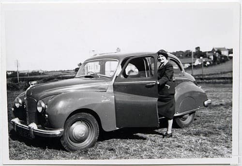 Car at Marazion, 1952