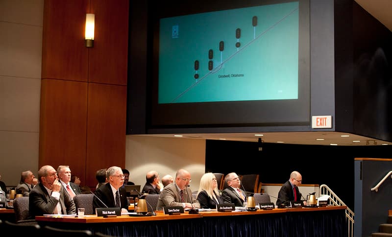 Staff Presentation at Goodwell, OK Board Meeting