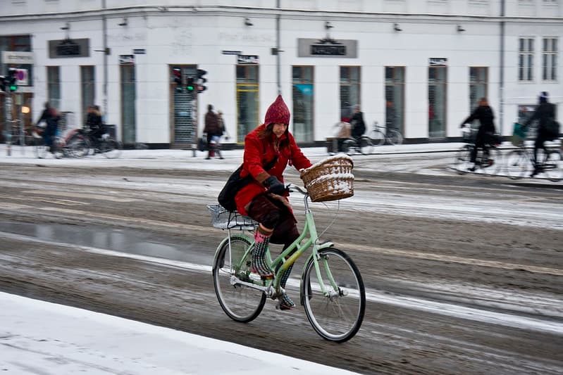 Winter Rainbow - Cycling in Winter in Copenhagen