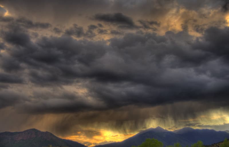Storm clouds over the Peaks (HDR)