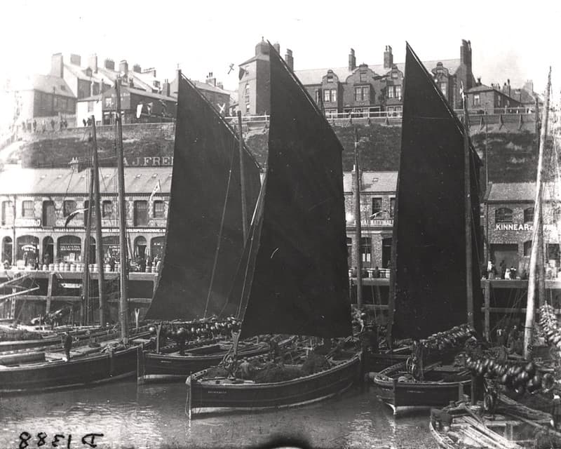 033089:Herring boats Fish Quay North Shields Unknown c.1890