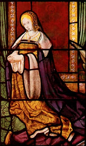 A Stained Glass Portrait of Catherine of Aragon