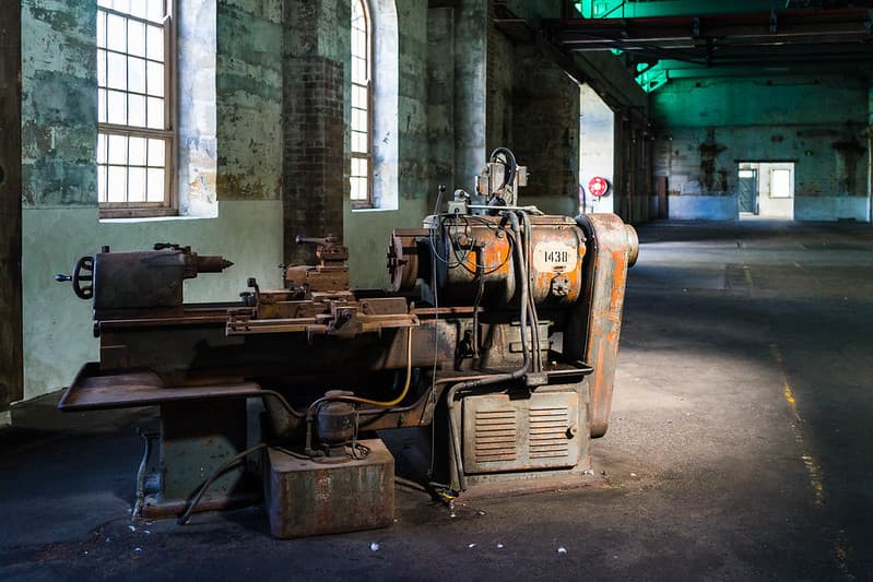Industrial Machine in Warehouse