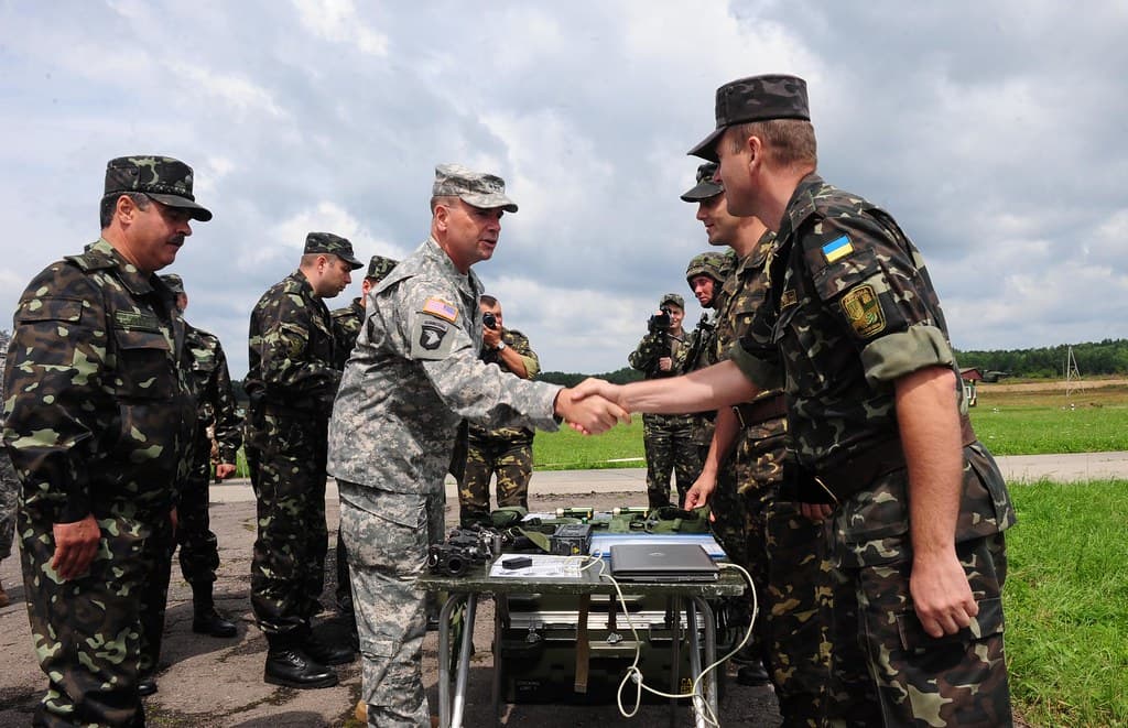 Meeting soldiers