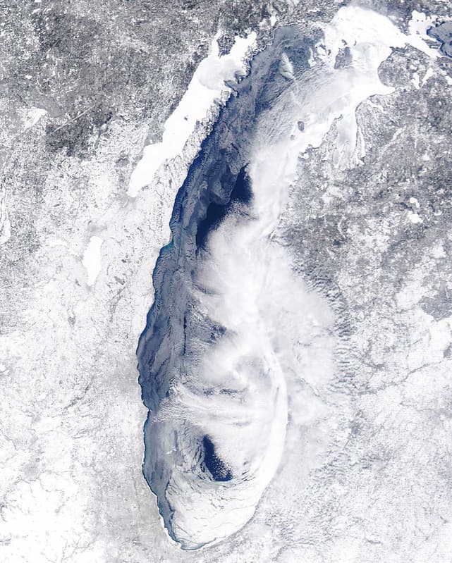 MODIS satellite image - Lake Michigan