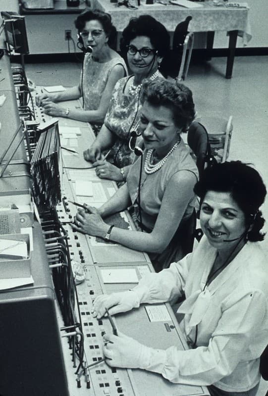 Clinical Center telephone switchboard operators