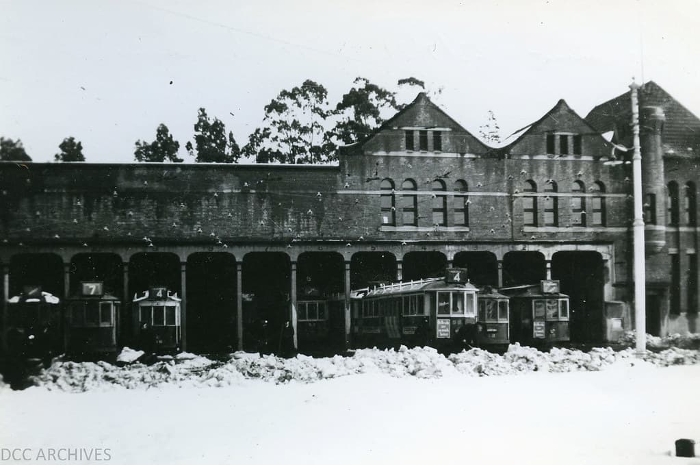 Snow at Transport Place 1939