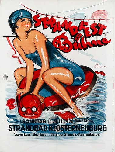 Beach festival on Sunday, Klosterneuburg (1926)