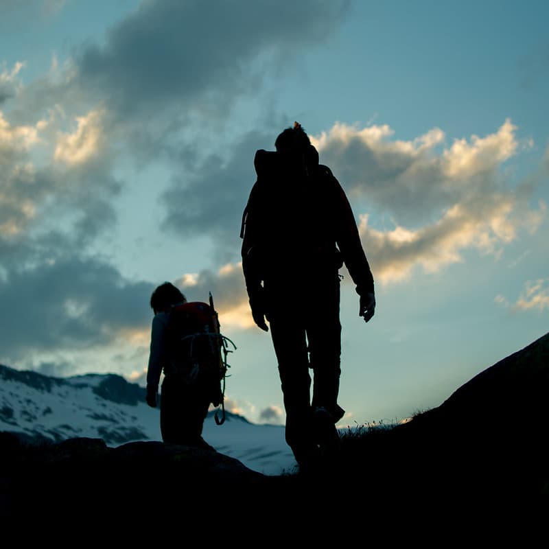 Mountaineer silhouette (explored)
