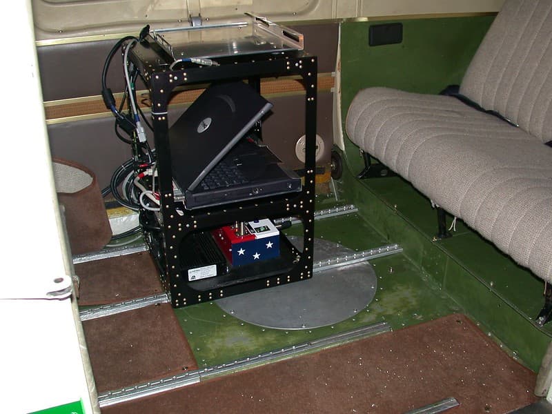 Aerialsurvey, aircraft, computerrack