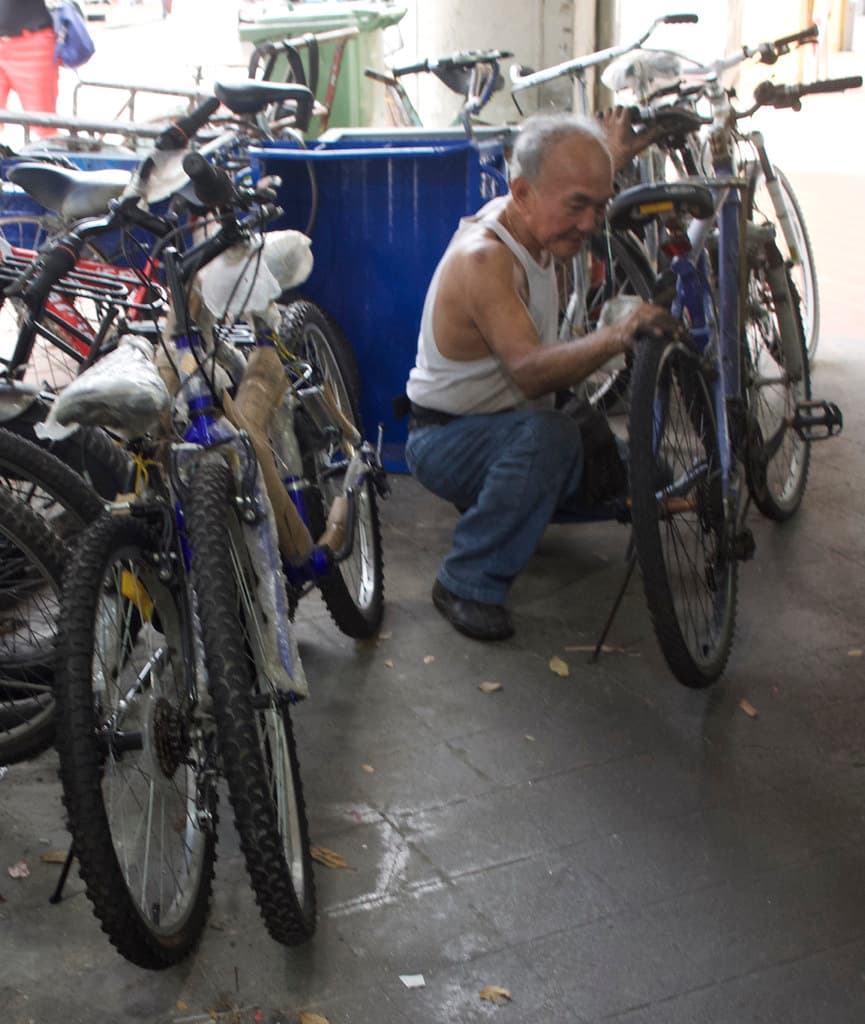 DSC 9927 mystery bicycle repairman