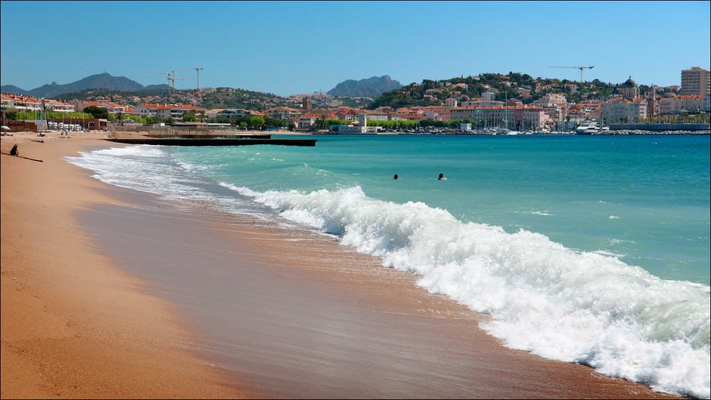 On the beach in Saint-Raphael