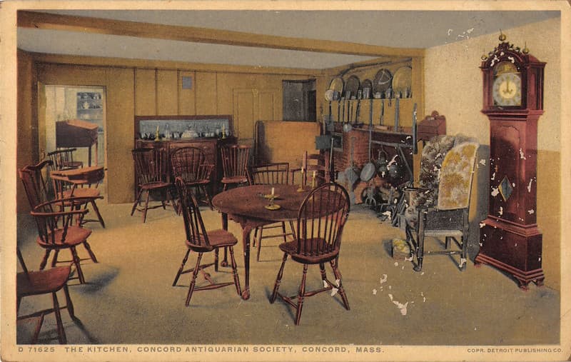D71825 THE KITCHEN CONCORD ANTIQUARIAN SOCIETY CONCORD MASSACHUSETTS