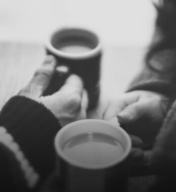 Couple with coffee