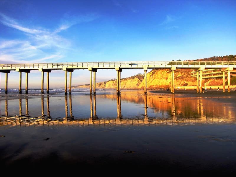 Scripps Pier , San Diego Perfect Reflection