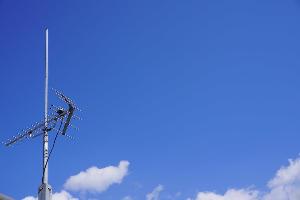 Sky with antenna