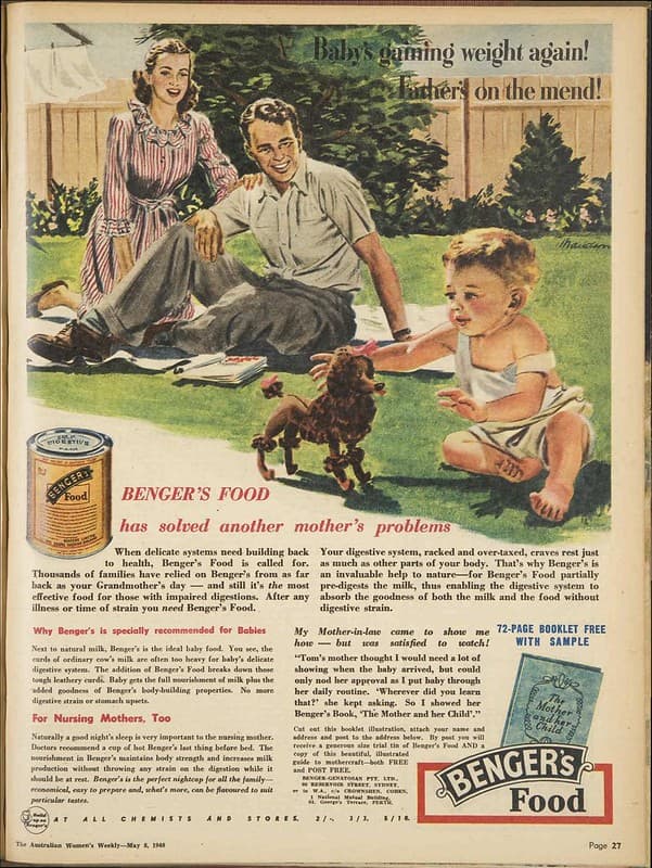 1948 advertisement for Benger's Food
