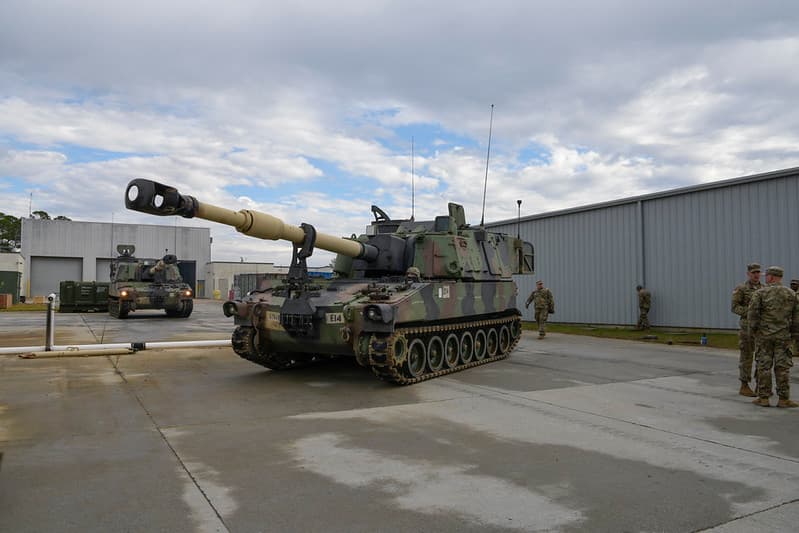 Battery B, 1-178th FA trains at McCrady