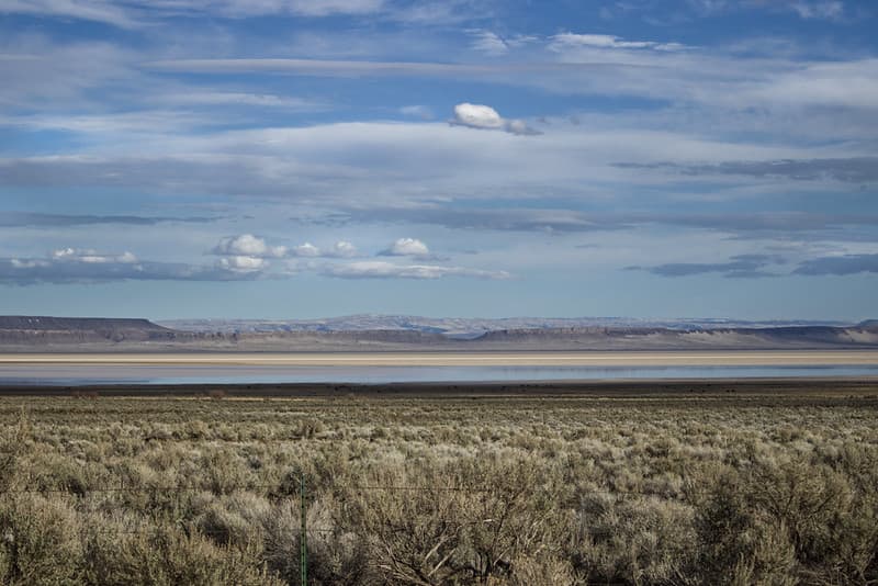 Water on the Alvord desert, Oregon