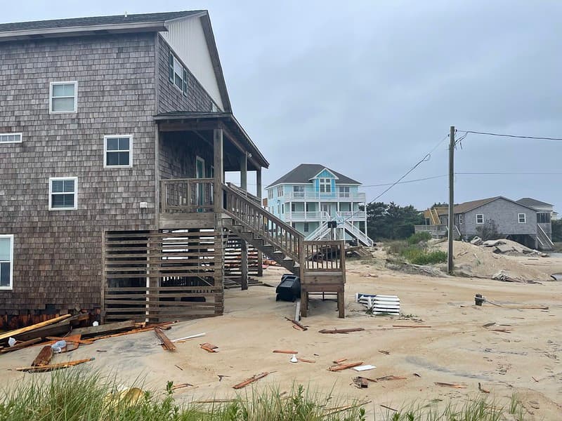 Debris from collapsed house at 24235 Ocean Dr, Rodanthe 05-10-2022 (2)