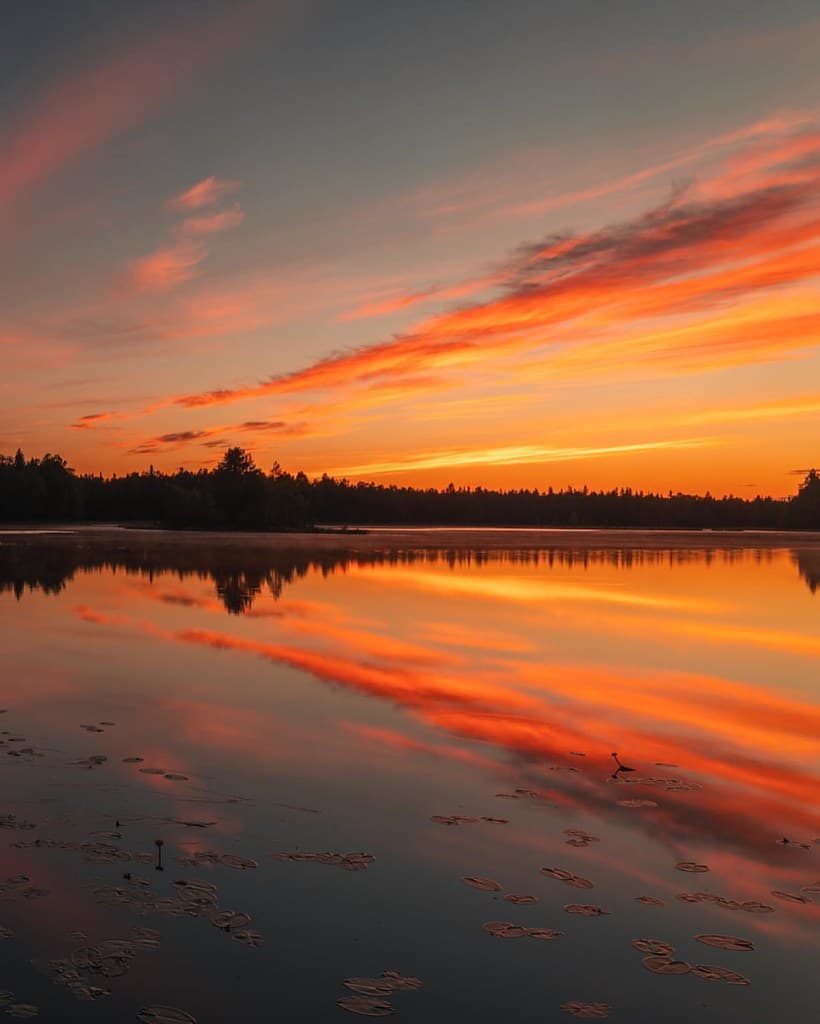Orange sky