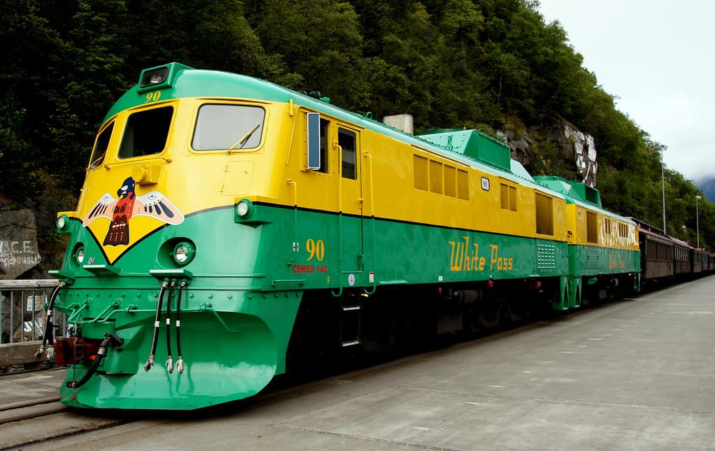 Skagway. White Pass train