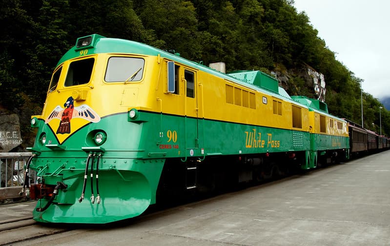 Skagway. White Pass train