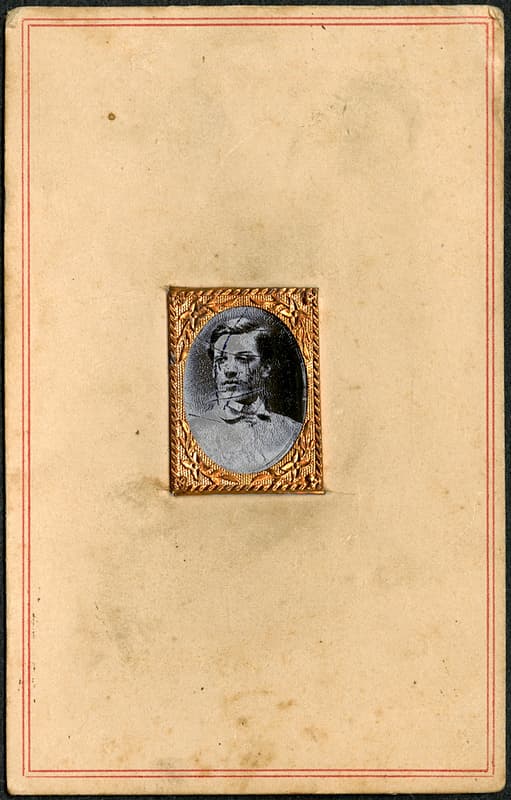 Tintype photograph Gem Portrait