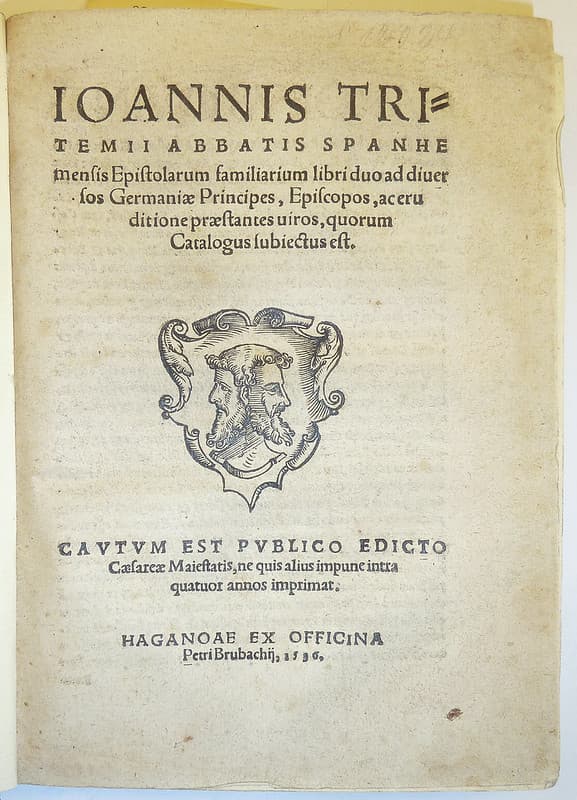 Woodcut printer's device of Peter Braubach of Haguenau, France