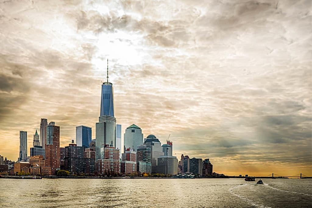 Lower Manhattan - Viewed From Hudson River