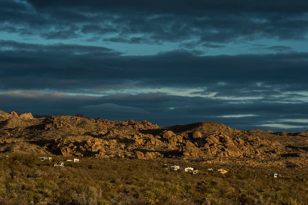 Evening Light on Cottonwood Campground