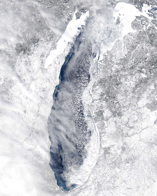 MODIS satellite image - Lake Michigan