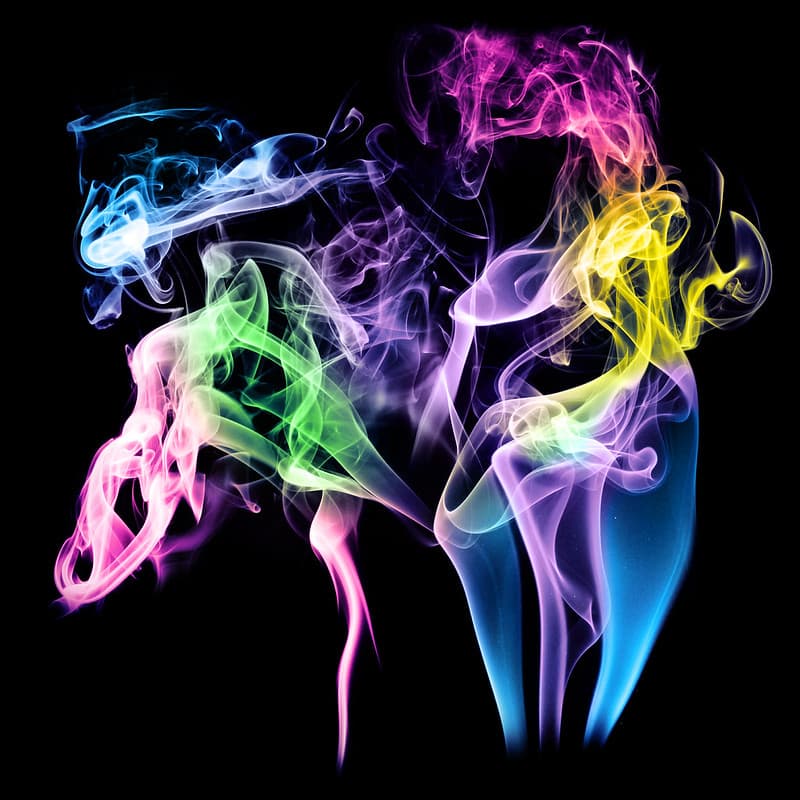 Free Abstract Colorful Rainbow Fire Flames