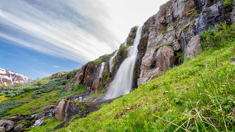 Icelandic waterfall