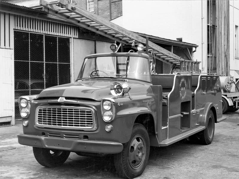 Front view of new fire engine - Texas-inglewood