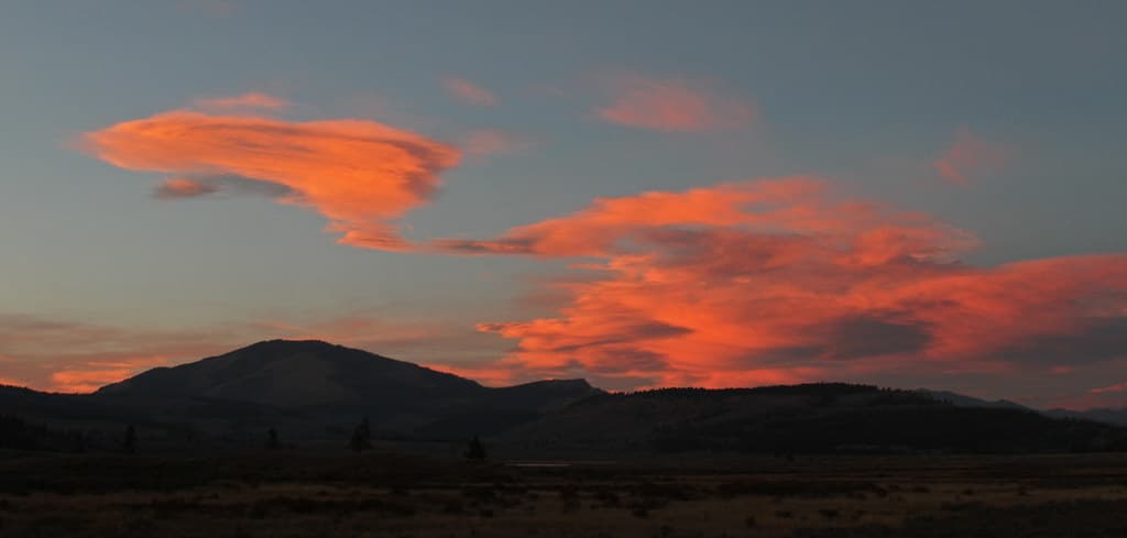 Sunset over Sepulcher Mountain