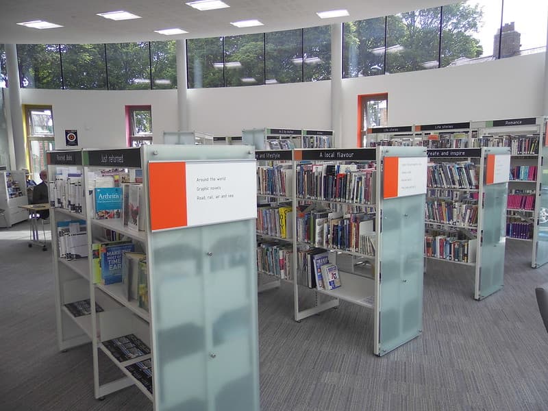 High Heaton Library interior