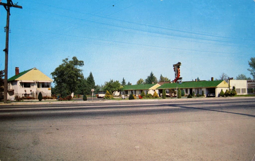 Postcard: Inter-City Motel, Burnaby, BC, c.1950s