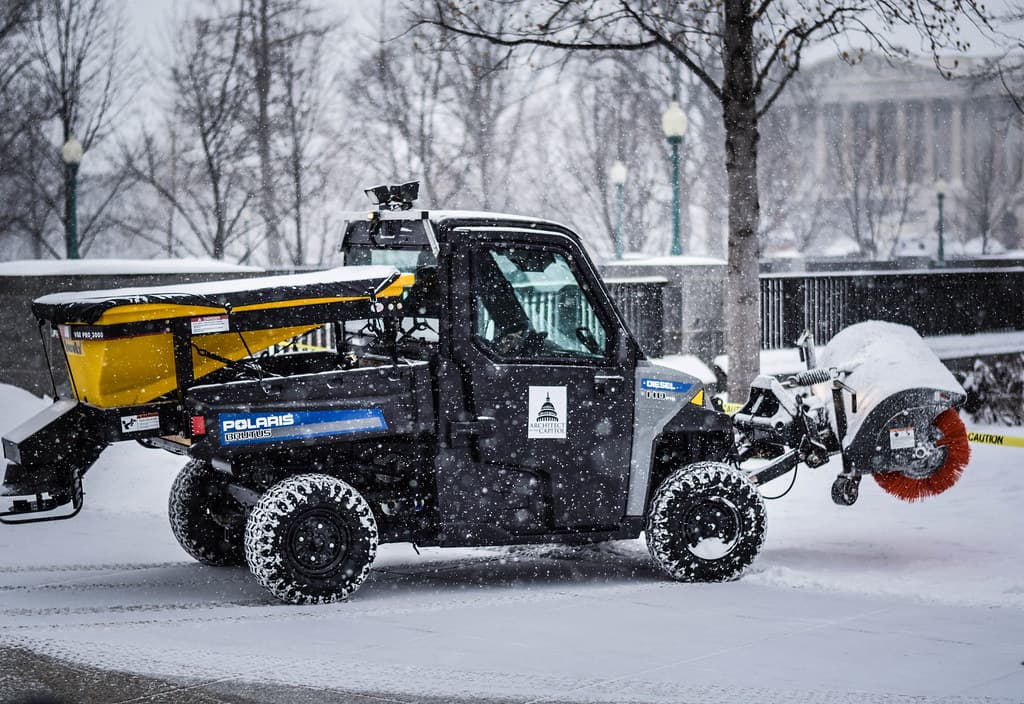 Snow Clearing Machine on Capitol Hill