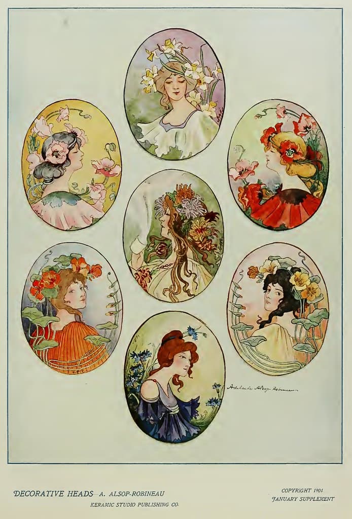 1901 Portraits Keramic Studio 1901