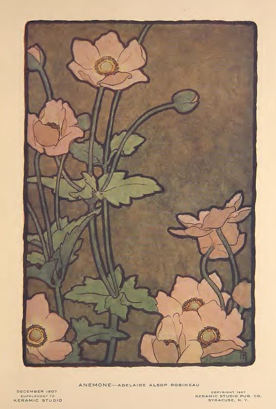 1907 Anemone Keramic Studio